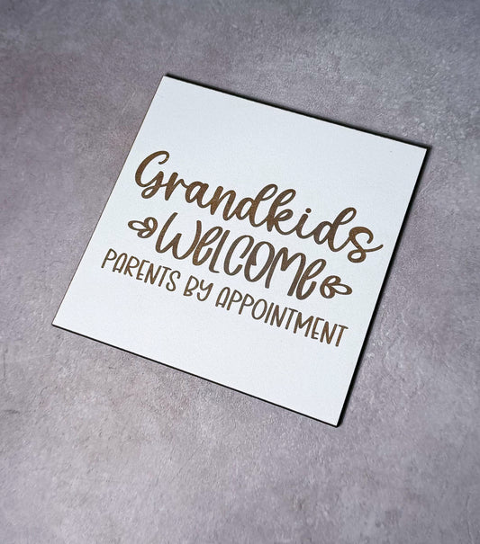 Grandkids Welcome Sign