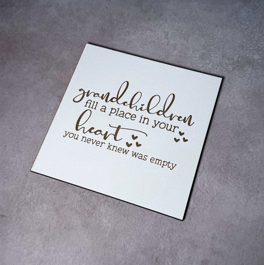 Grandchildren sign