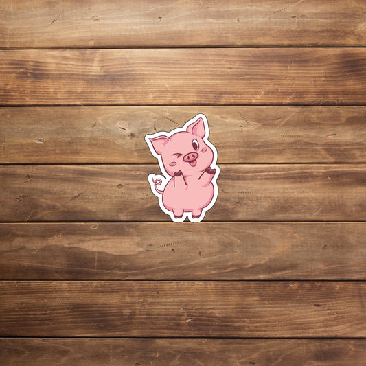 Cute Pig 6 Stickers