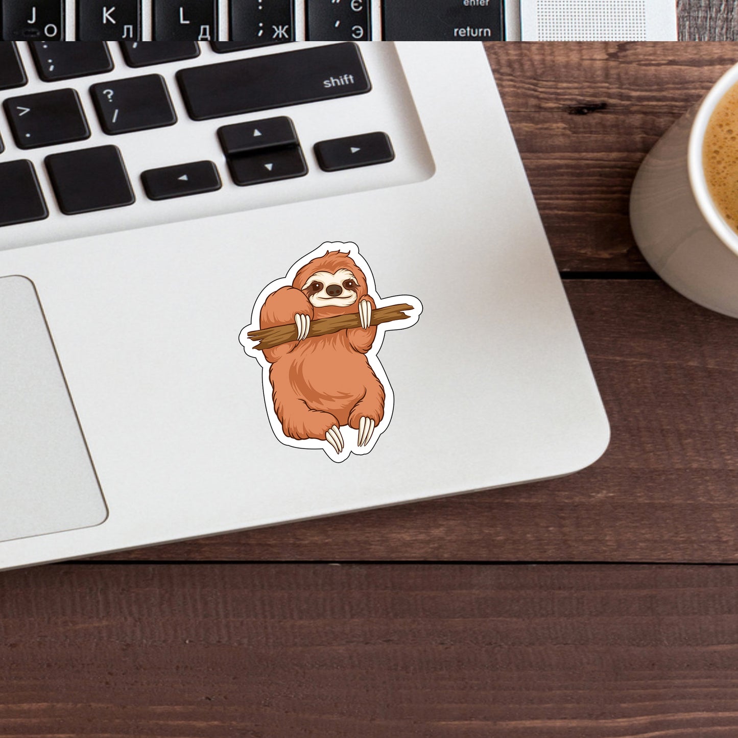 Cute Sloth Cartoon 10 Stickers
