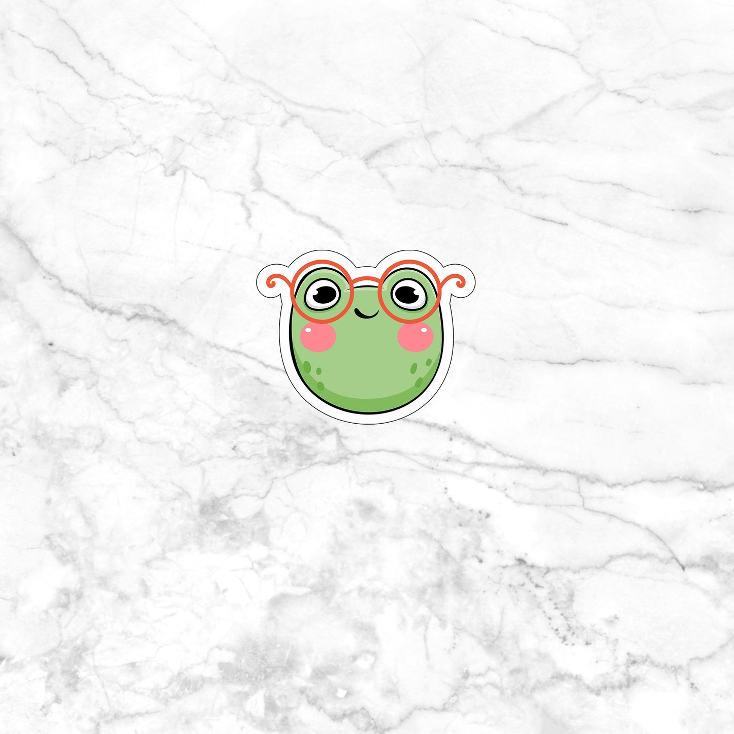 Frog Face sticker 3 Stickers