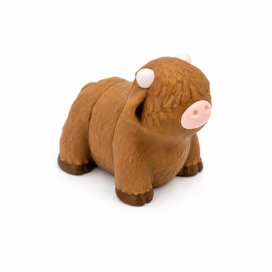 Mini Highland Cow Fidget | Articulated Flexi Animal