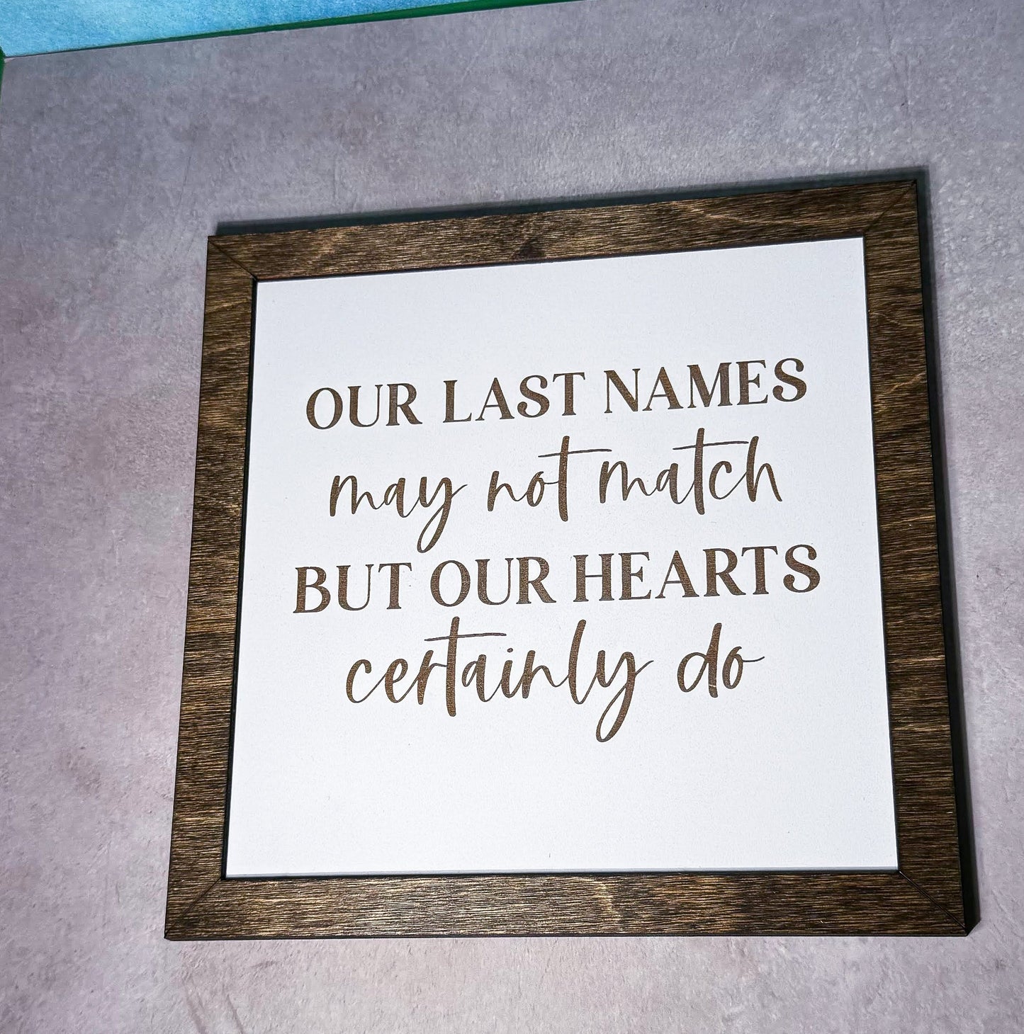 Love Wooden Sign Wooden Signs: Personalized D√©cor & Gifts, Laser Engraved Whiteboard Creations