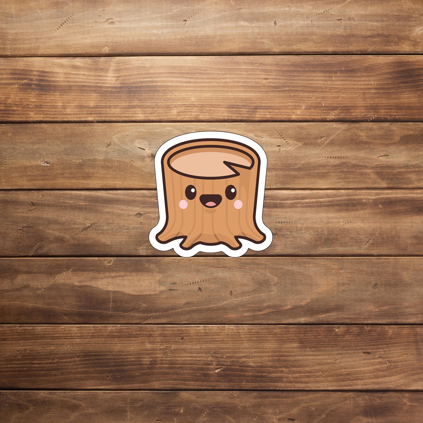 Lumberjack Log Illustration Stickers
