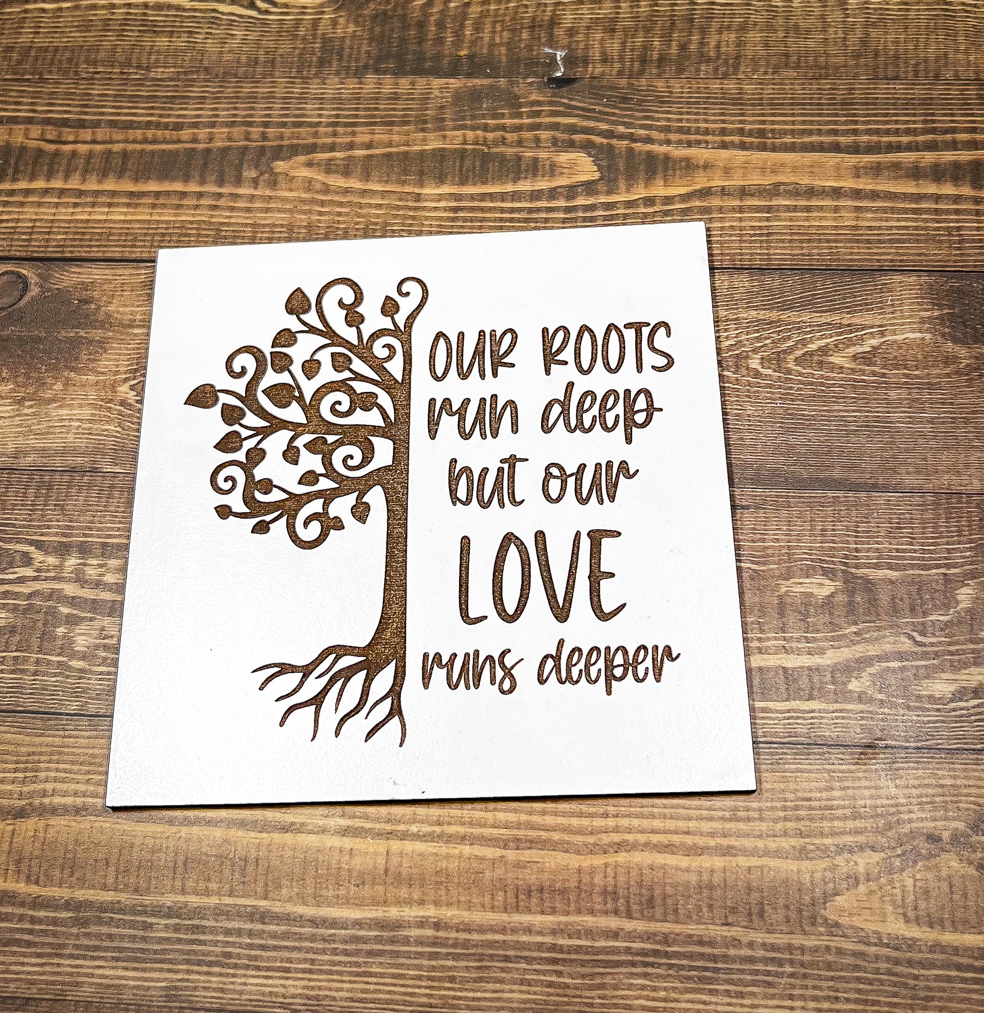 a piece of paper with a tree on it