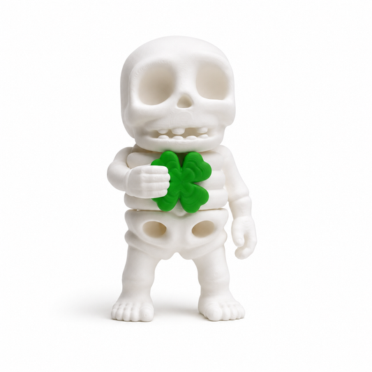 Mini Lucky Clover Skeleton Fidget | Articulated Flexi Animal