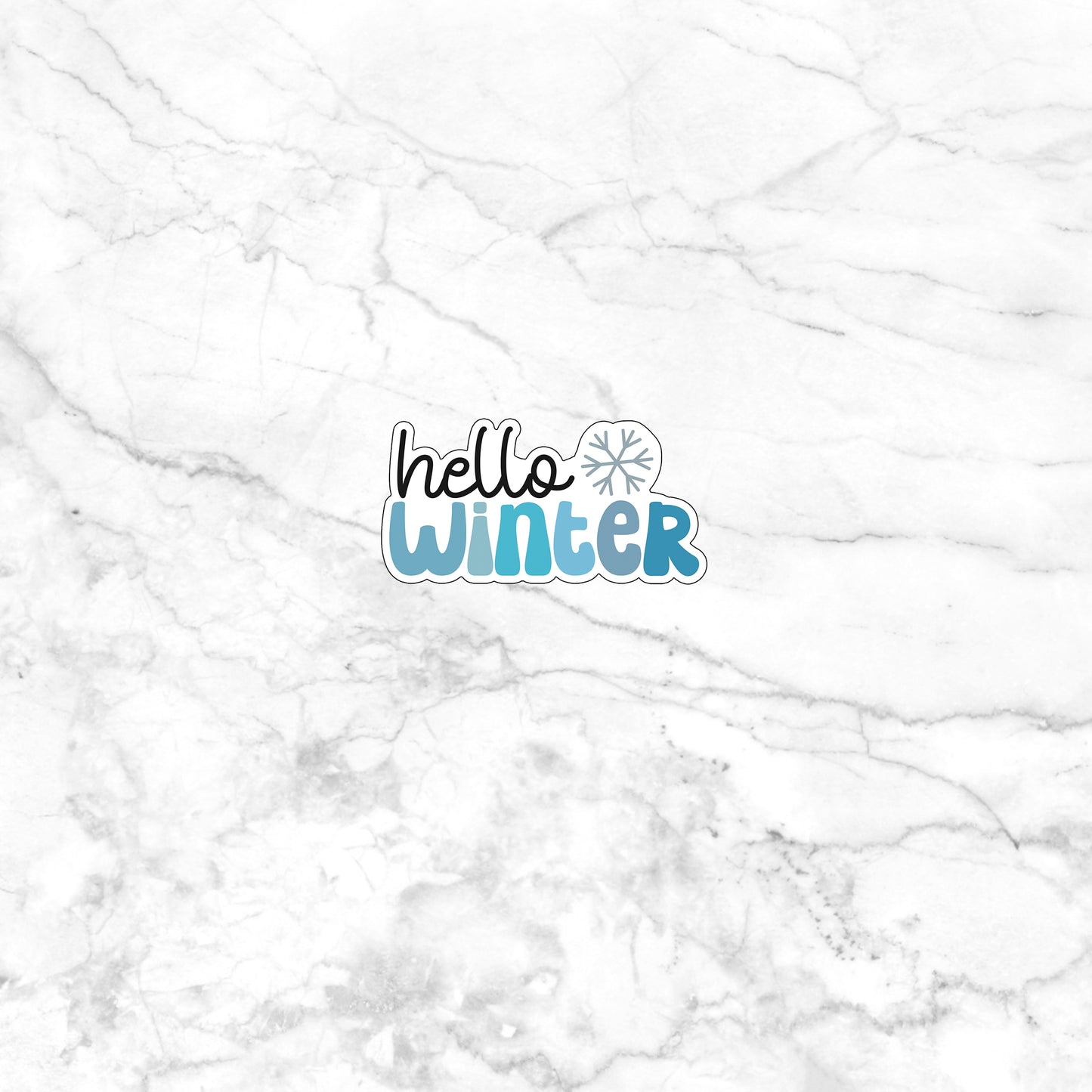 hello winter sticker Stickers