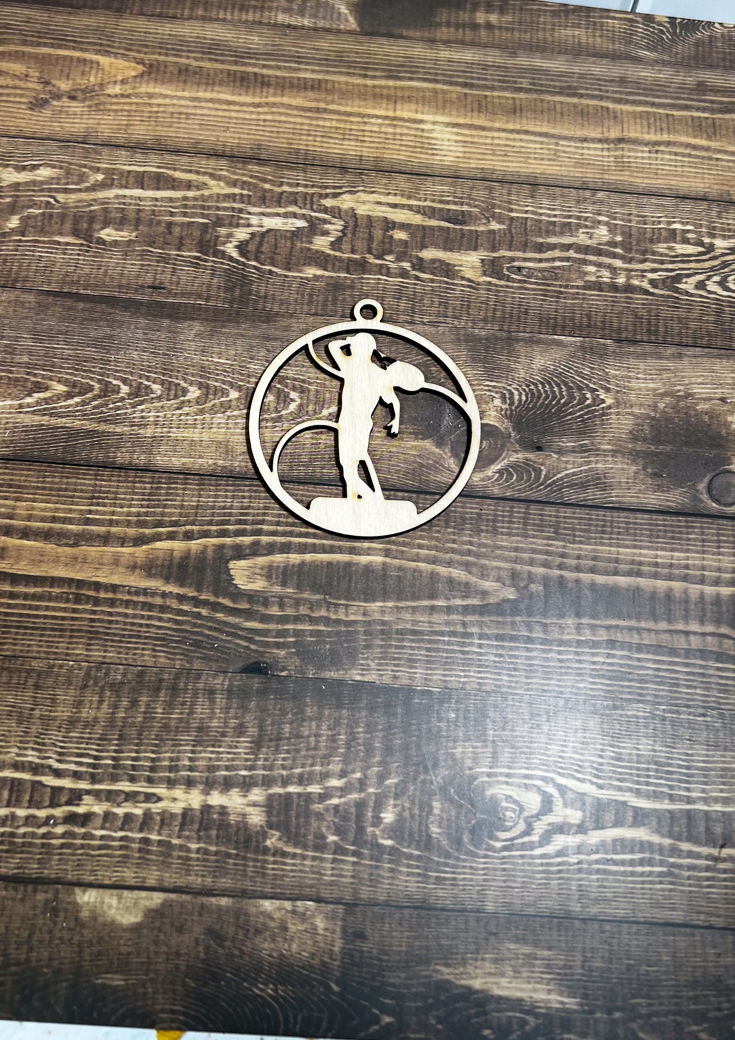 Tennis Ornament, Wooden Sports Ornament, Sports Ornament, Engraved Ornament, Laser Engraved Wood Ornament