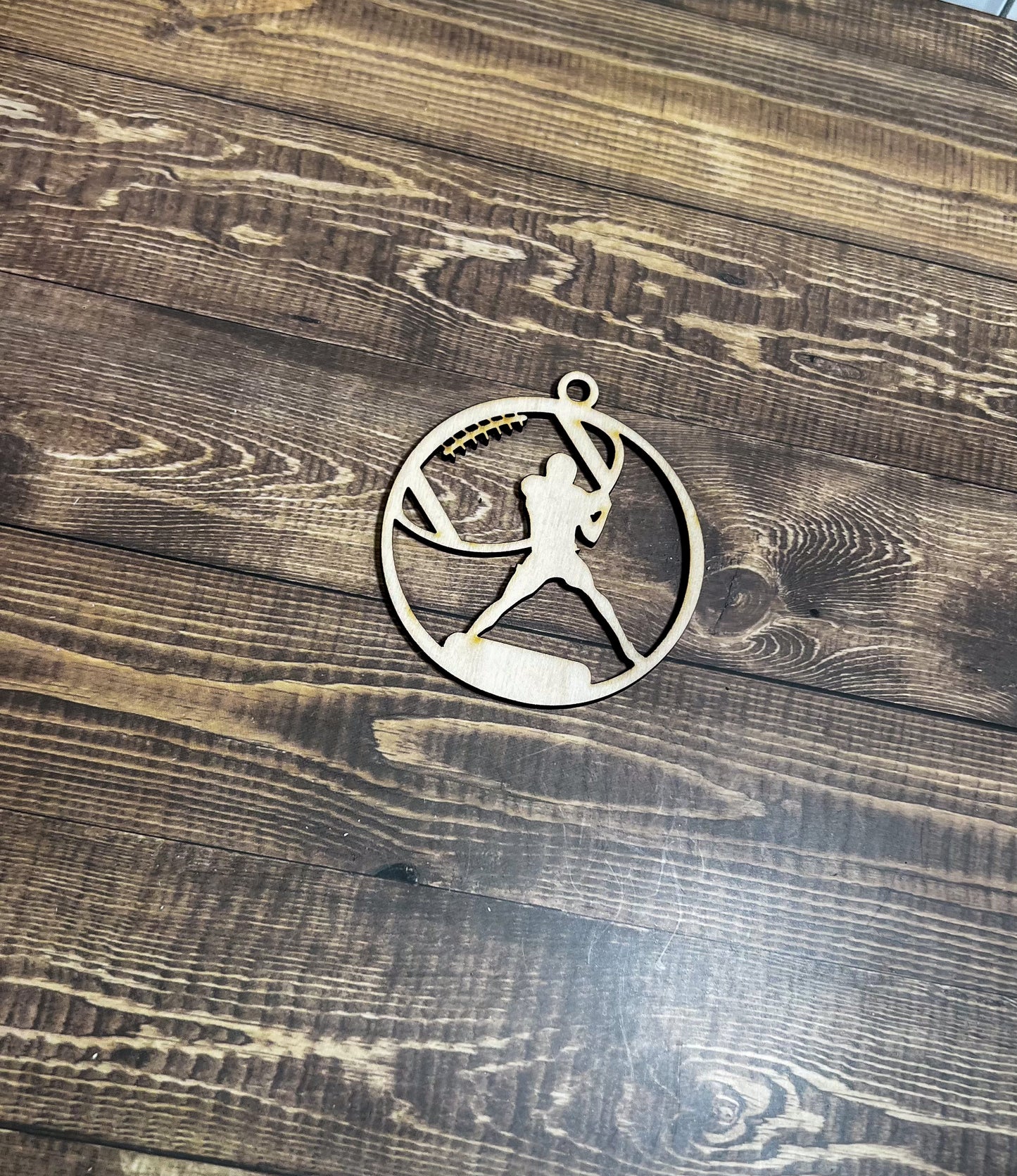 Gymnastic Ornament, Football Ornament, Wooden Sports Ornament, Sports Ornament, Engraved Ornament, Laser Engraved Wood Ornament