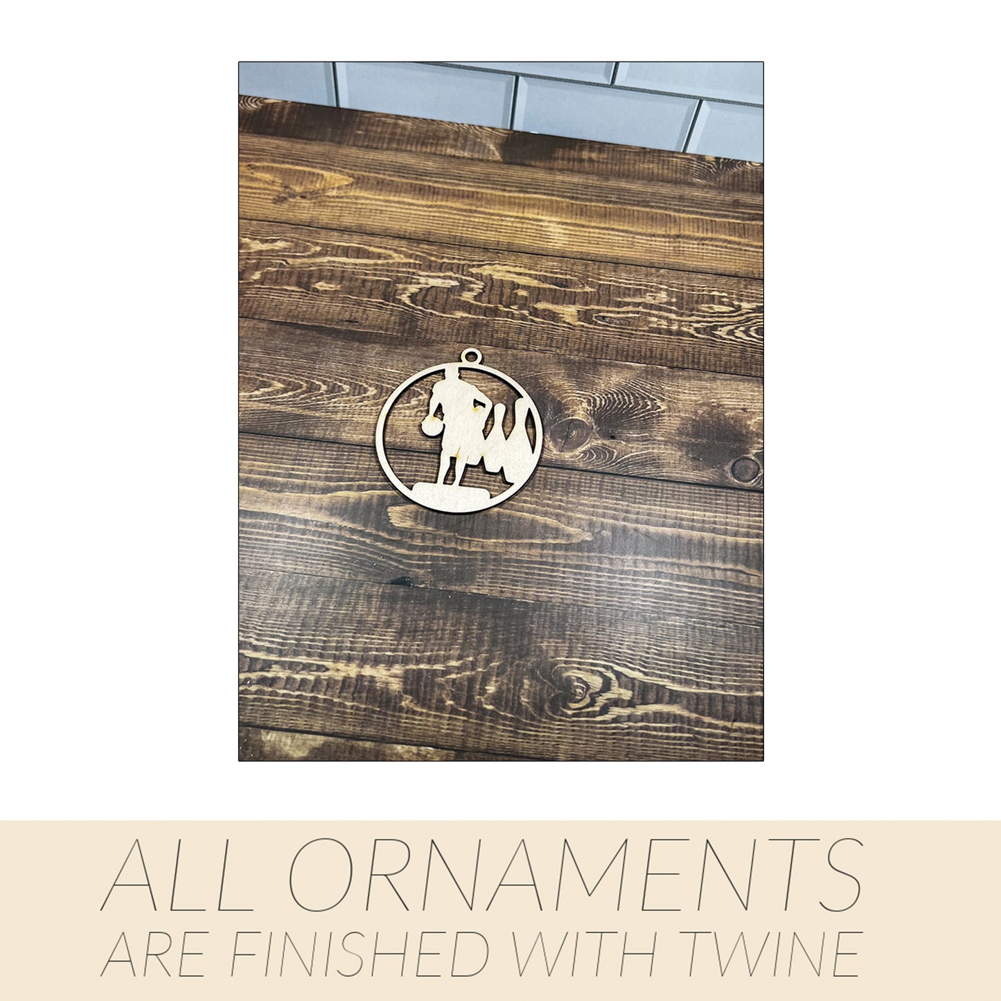 Bowling Ornament, Wooden Sports Ornament, Sports Ornament, Engraved Ornament, Laser Engraved Wood Ornament