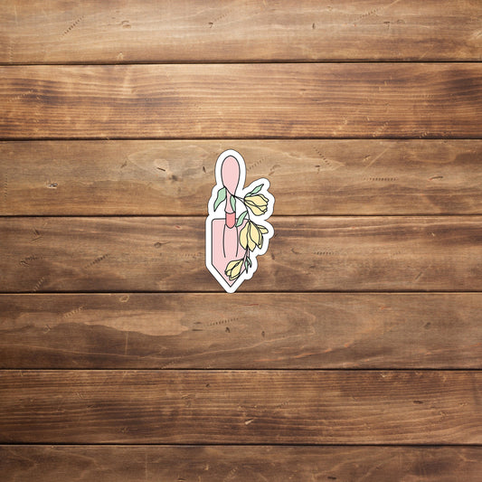 Flower Shovel , Vinyl sticker , laptop sticker ,