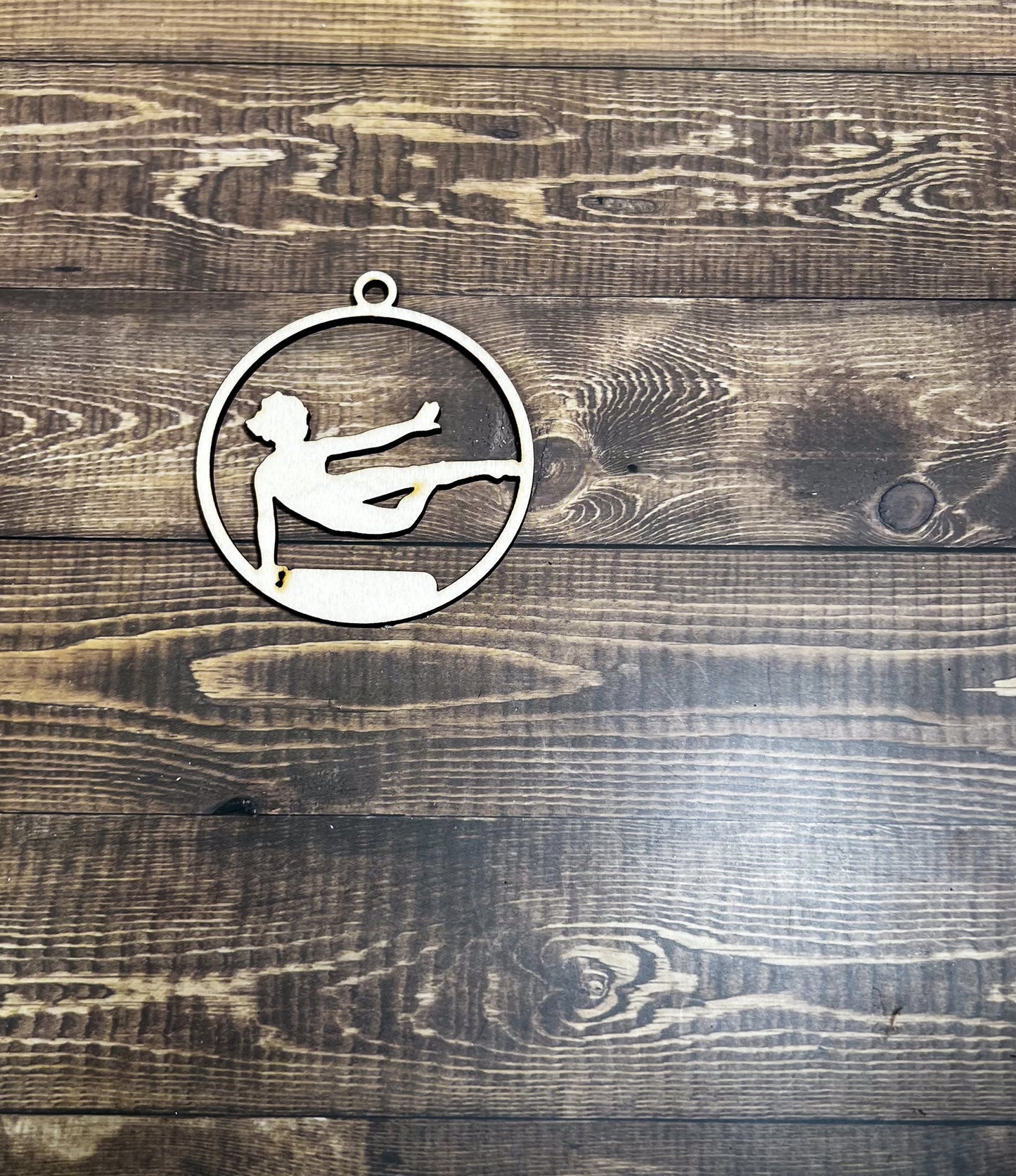 Gymnastic Ornament, Wooden Sports Ornament, Sports Ornament, Engraved Ornament, Laser Engraved Wood Ornament