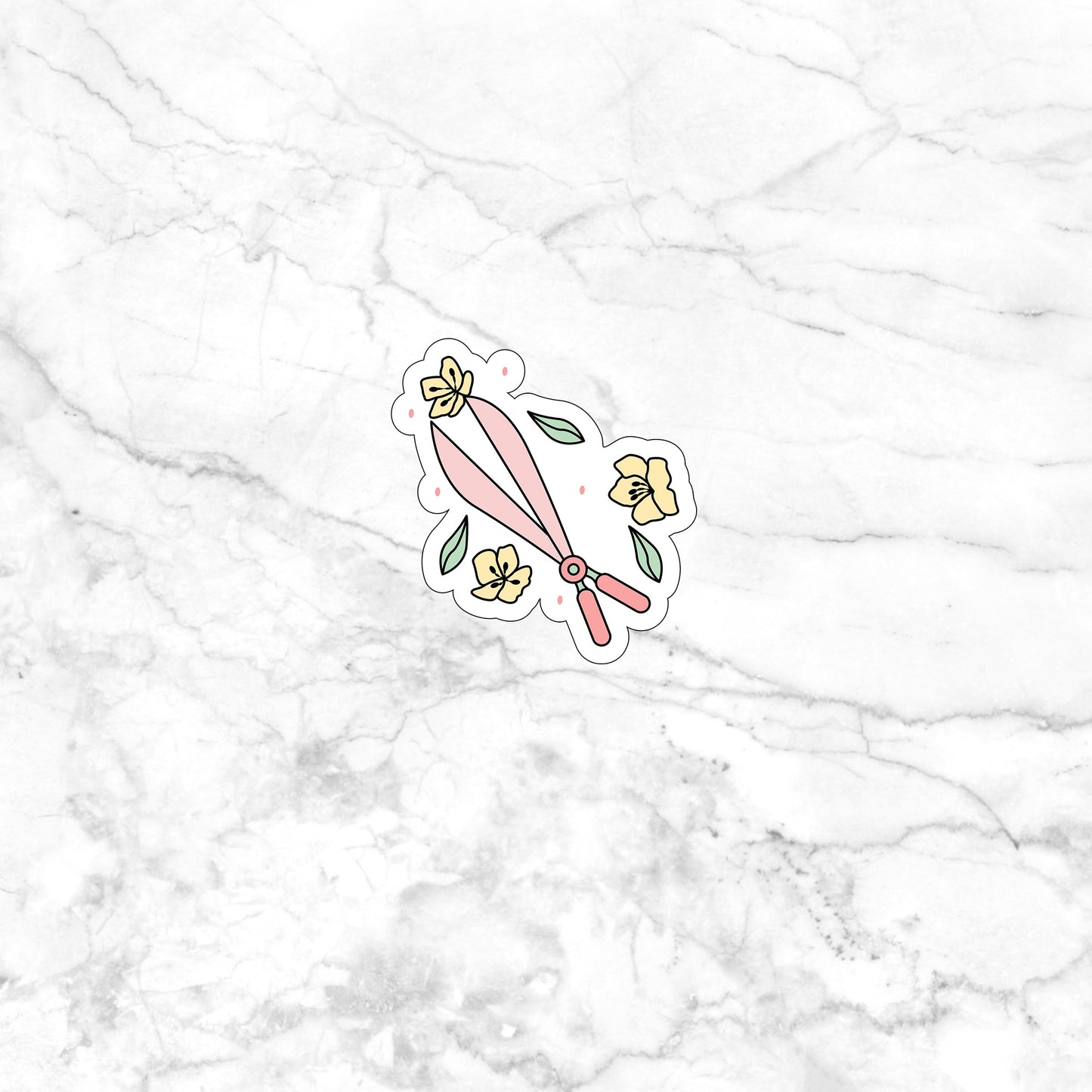 Flower Garden Tools , Vinyl sticker , laptop sticker ,