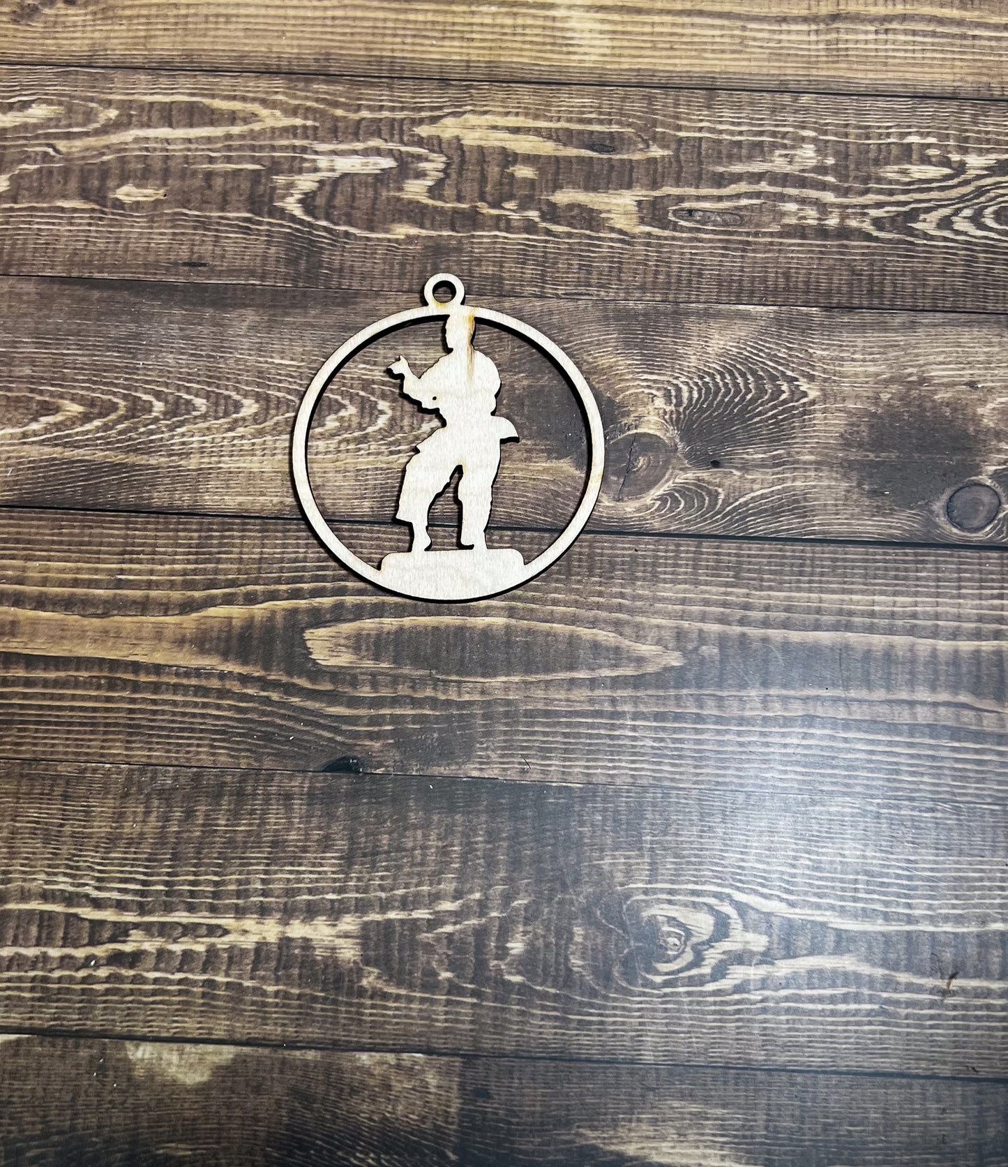 Karate Ornament, Wooden Sports Ornament, Sports Ornament, Engraved Ornament, Laser Engraved Wood Ornament