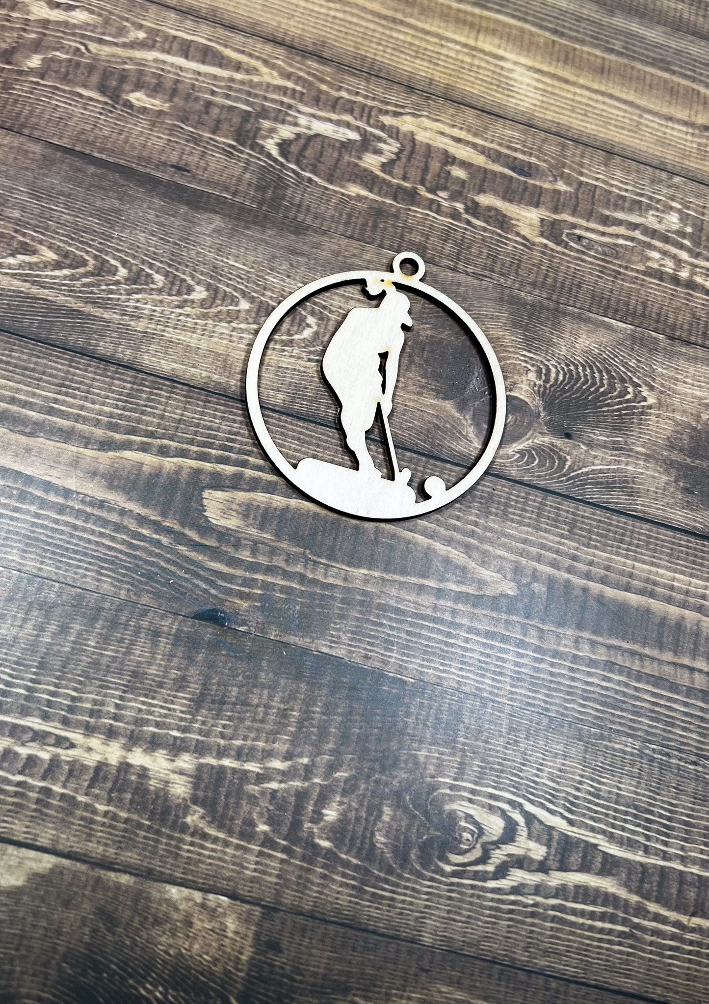 Field Hockey Ornament, Wooden Sports Ornament, Sports Ornament, Engraved Ornament, Laser Engraved Wood Ornament
