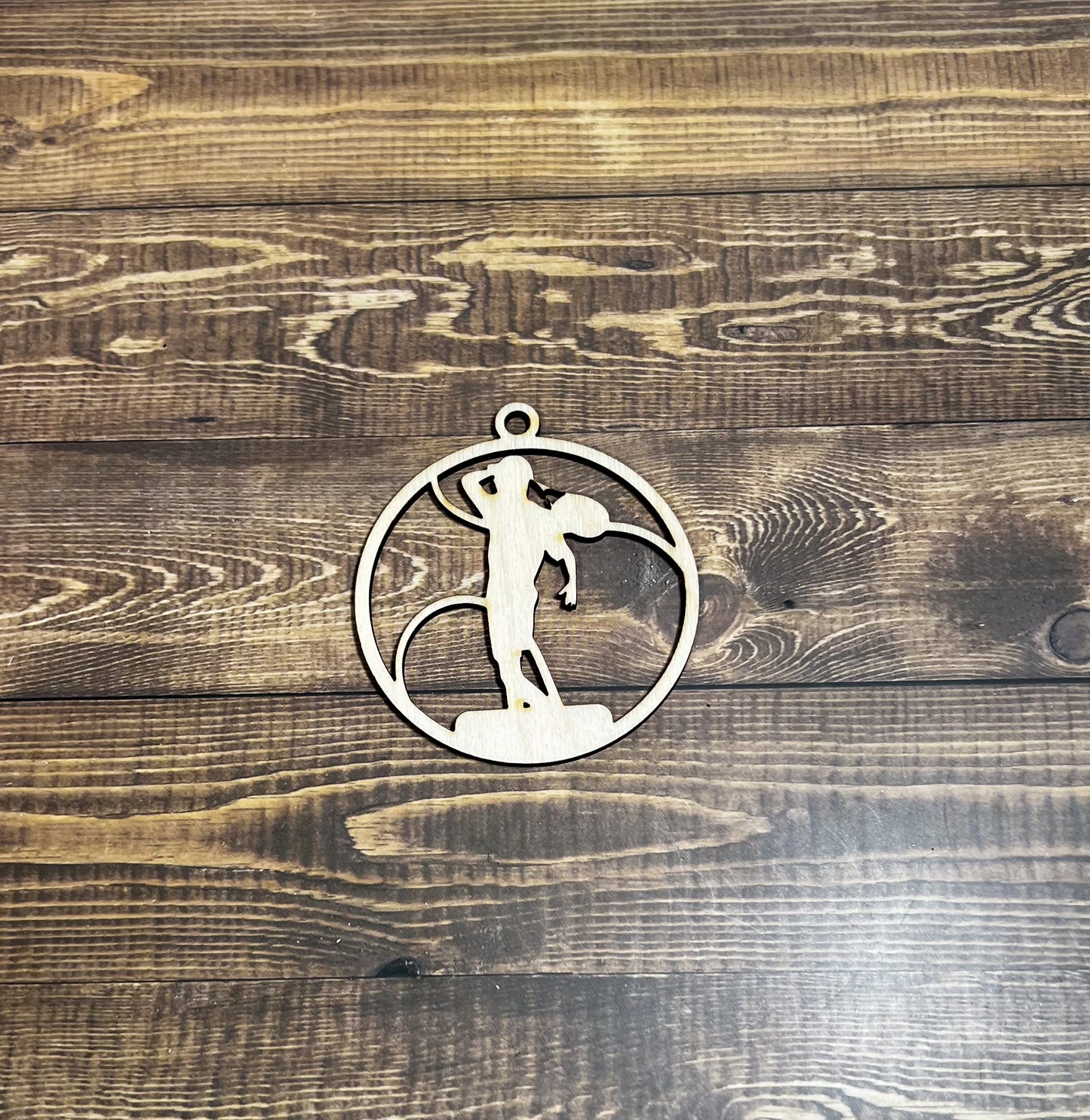 Tennis Ornament, Wooden Sports Ornament, Sports Ornament, Engraved Ornament, Laser Engraved Wood Ornament