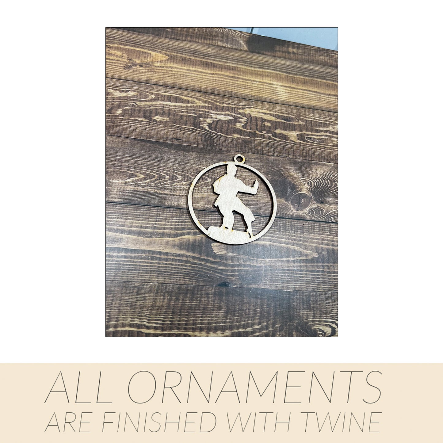 Karate Wooden Sports Ornament, Sports Ornament, Engraved Ornament, Laser Engraved Wood Ornament
