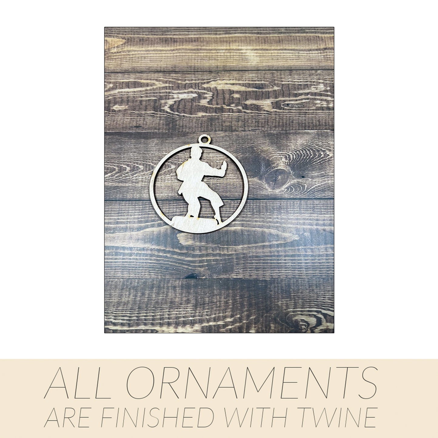 Karate Wooden Sports Ornament, Sports Ornament, Engraved Ornament, Laser Engraved Wood Ornament
