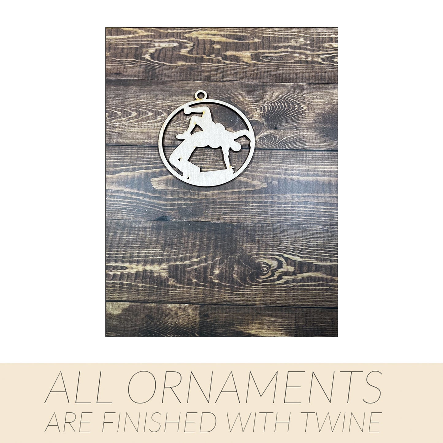 Wrestling Ornament, Wooden Sports Ornament, Sports Ornament, Engraved Ornament, Laser Engraved Wood Ornament