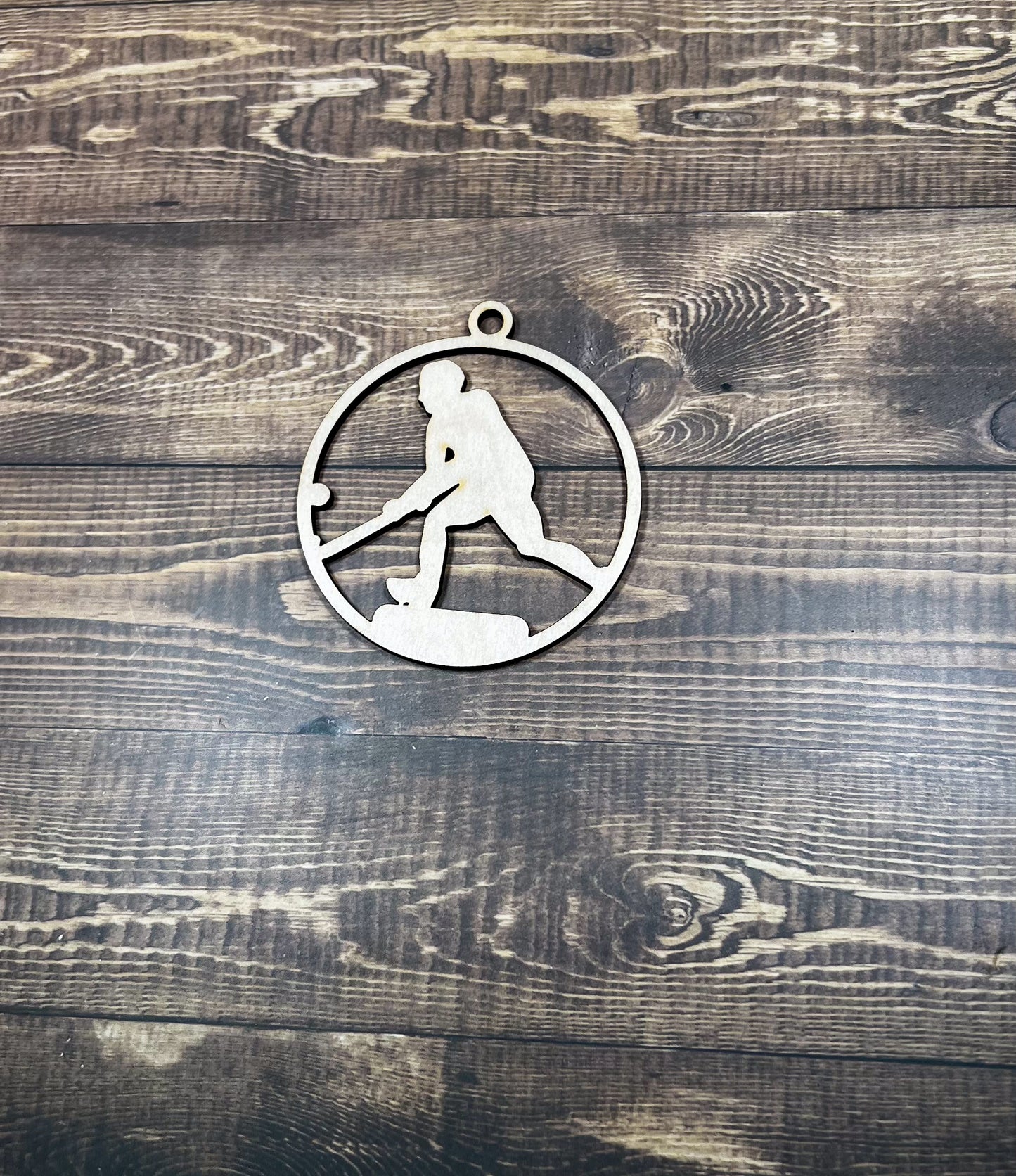 Field Hockey Ornament, Wooden Sports Ornament, Sports Ornament, Engraved Ornament, Laser Engraved Wood Ornament