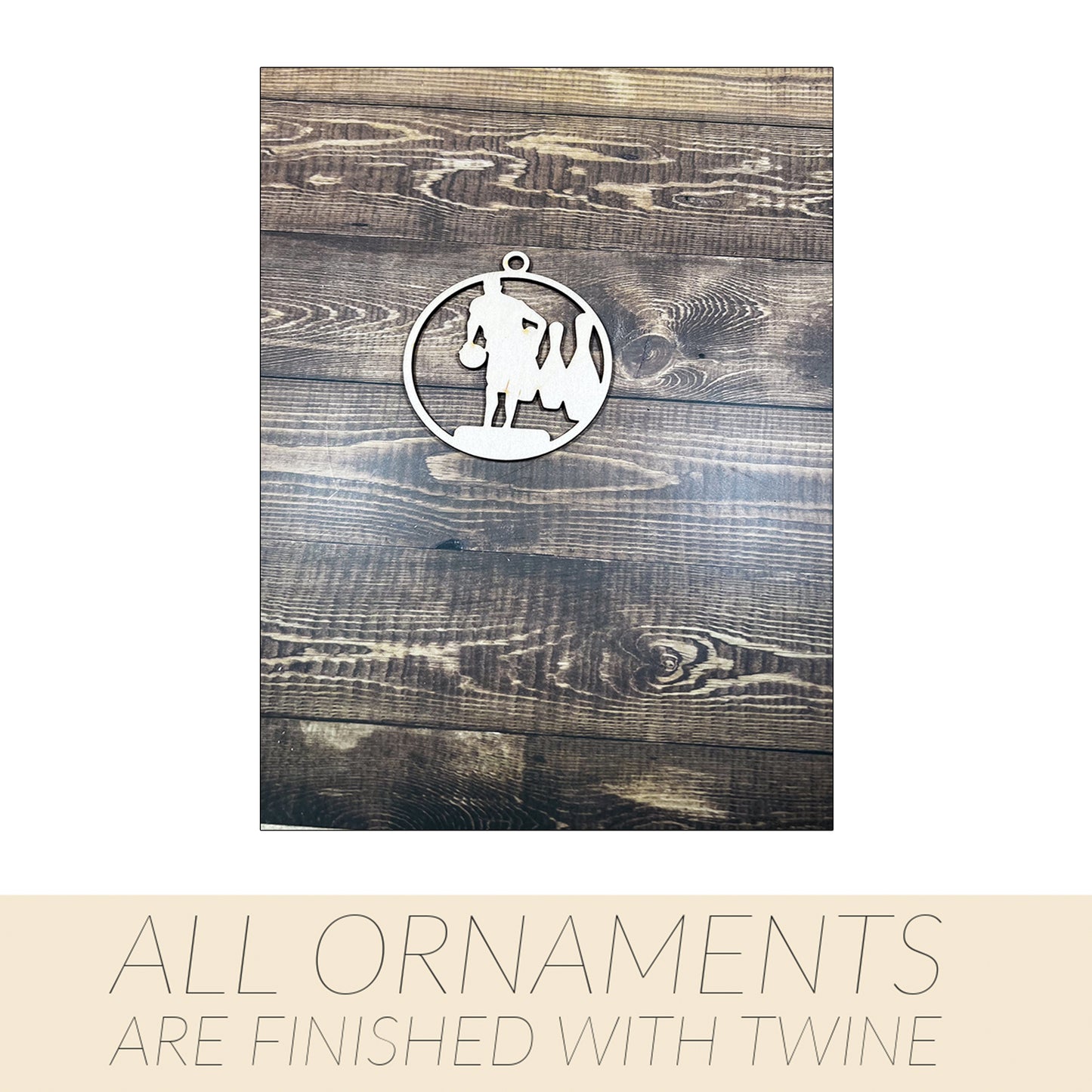 Bowling Ornament, Wooden Sports Ornament, Sports Ornament, Engraved Ornament, Laser Engraved Wood Ornament