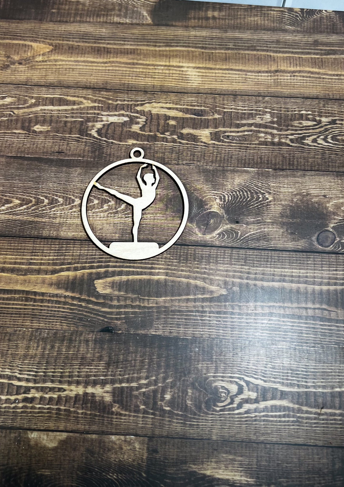 Dance Wooden Sports Ornament, Sports Ornament, Engraved Ornament, Laser Engraved Wood Ornament