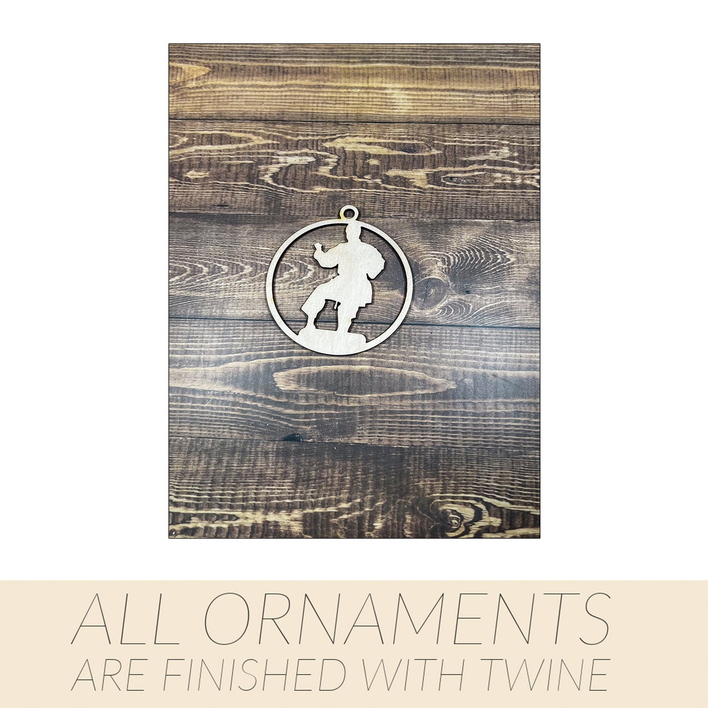 Karate Ornament, Wooden Sports Ornament, Sports Ornament, Engraved Ornament, Laser Engraved Wood Ornament