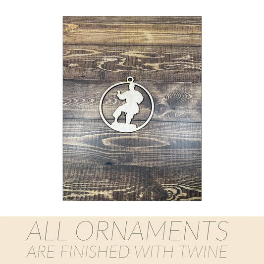 Karate Ornament, Wooden Sports Ornament, Sports Ornament, Engraved Ornament, Laser Engraved Wood Ornament