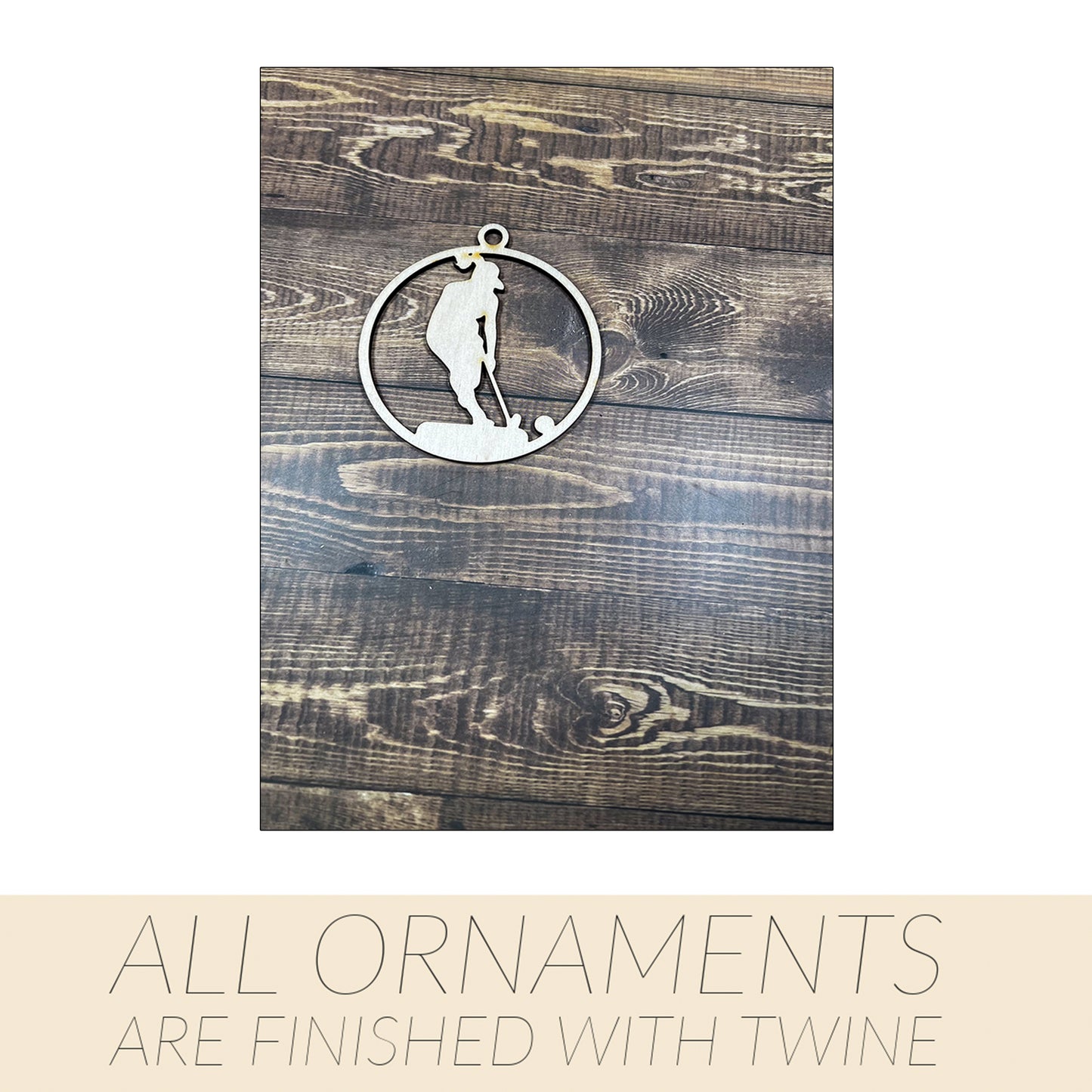 Field Hockey Ornament, Wooden Sports Ornament, Sports Ornament, Engraved Ornament, Laser Engraved Wood Ornament