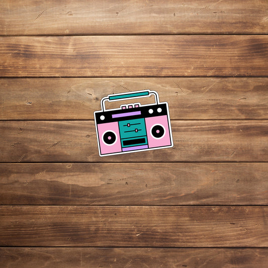 90s Sticker, Cassette Player