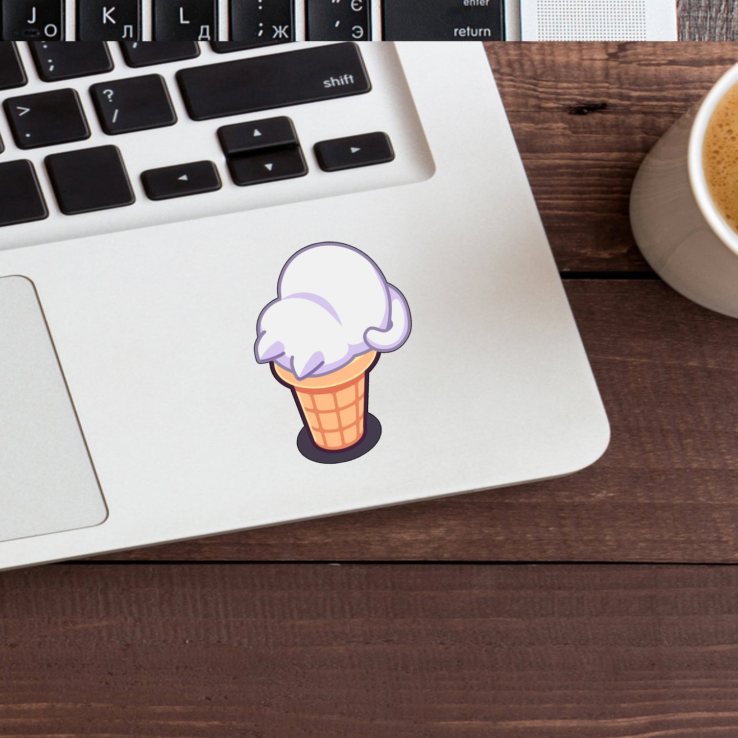 Ice cream Cat Sticker