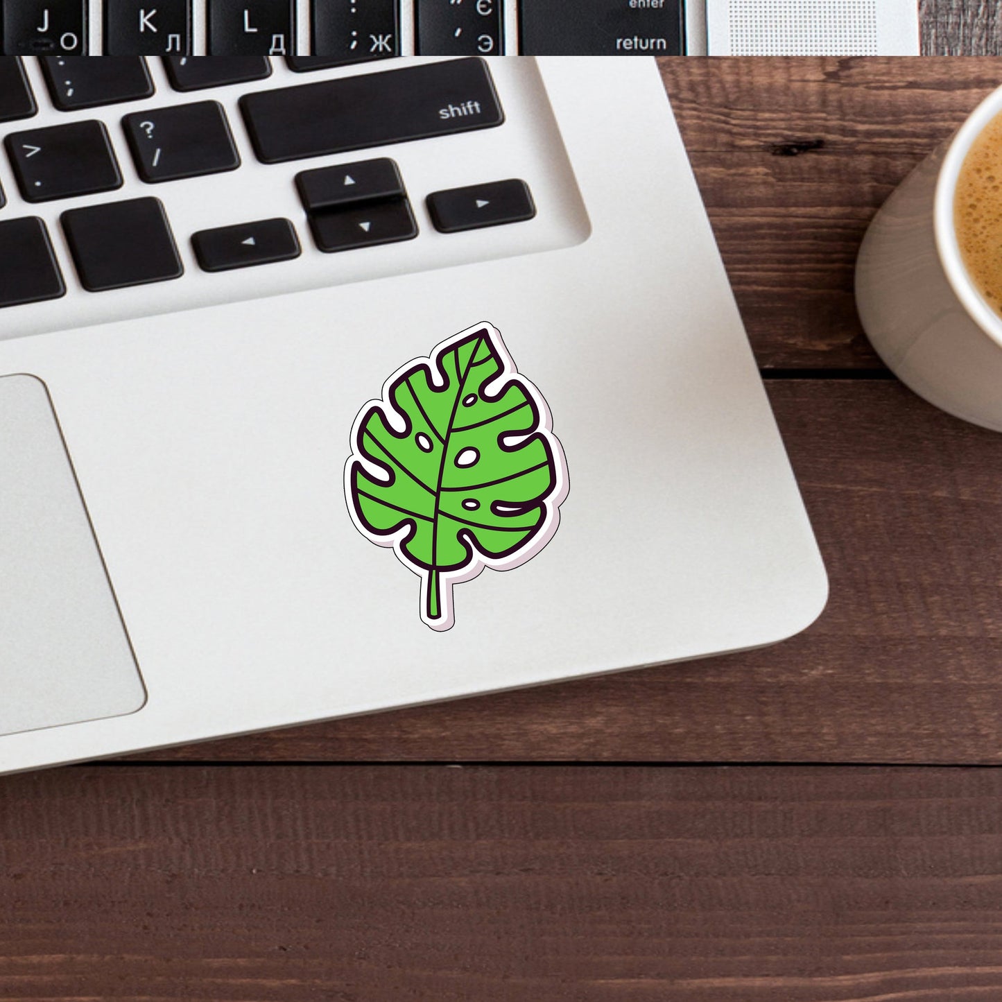 Leaf Sticker,  Vinyl sticker, laptop sticker, Tablet sticker