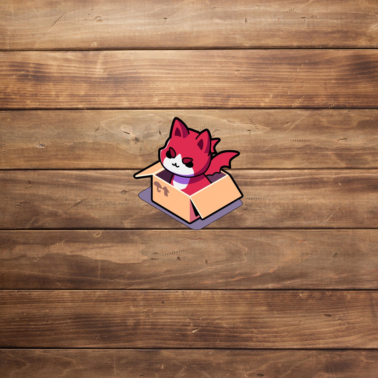 Cat in a Box Sticker