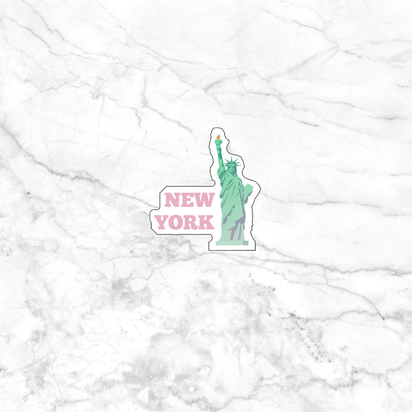 New York  Sticker,  Vinyl sticker, laptop sticker, Tablet sticker