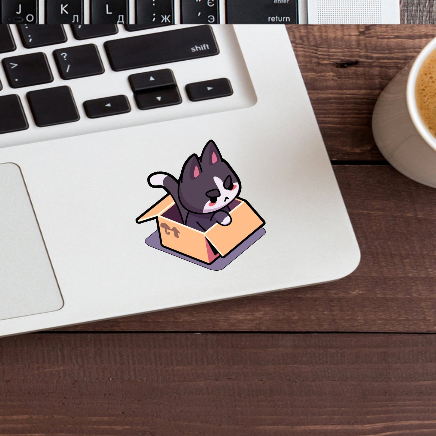 Cat in a Box Sticker