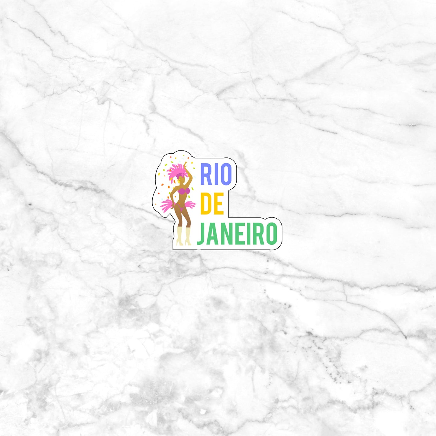 Rio De Janeiro Sticker,  Vinyl sticker, laptop sticker, Tablet sticker
