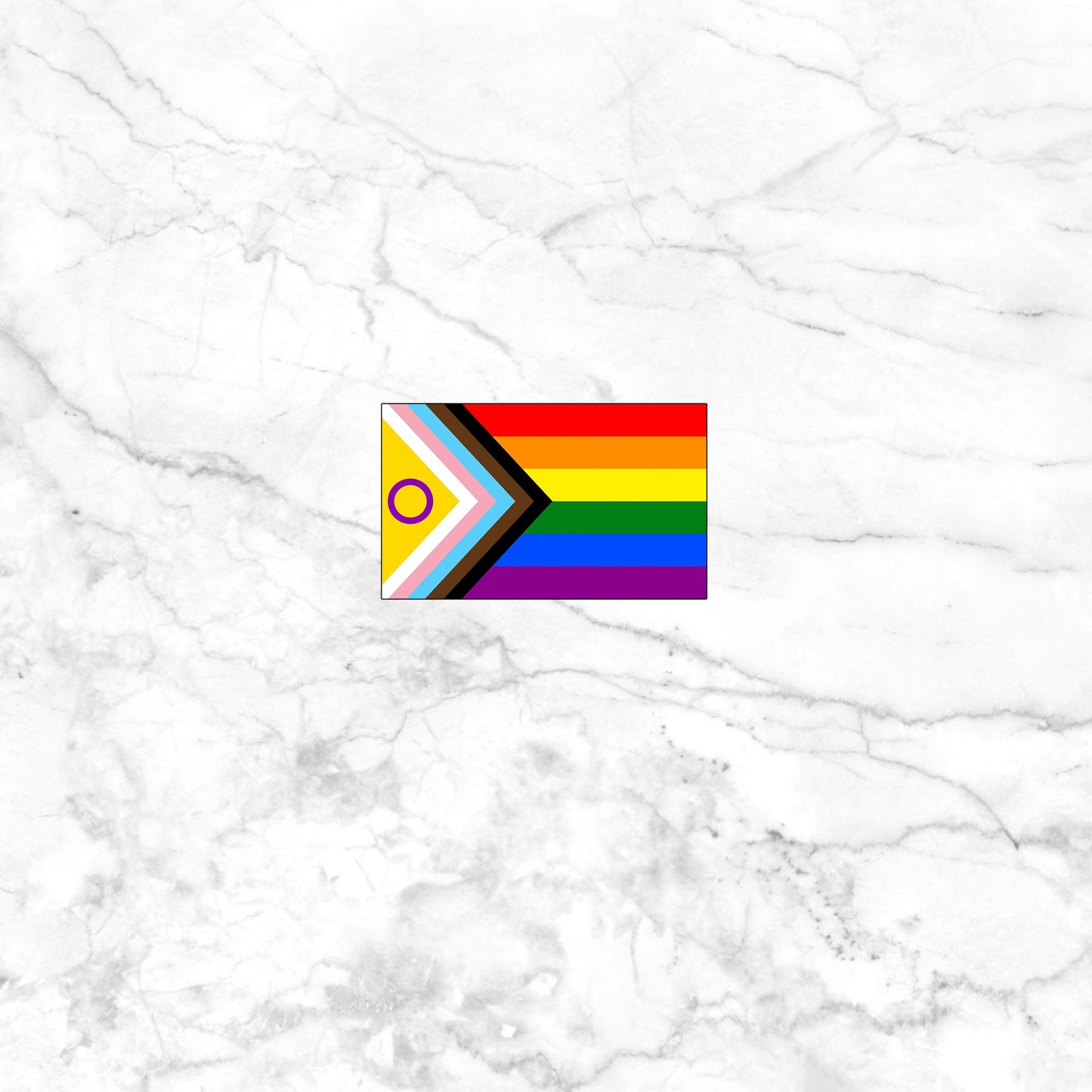 Intersex Inclusive Progress Pride Flag Sticker