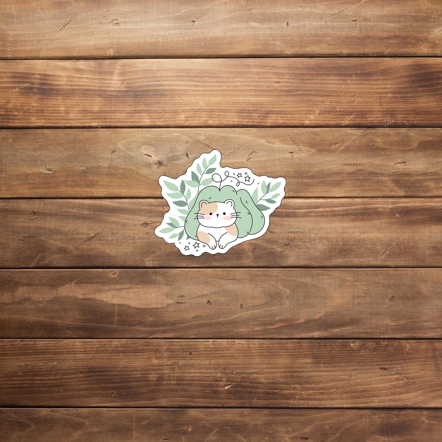 Pumpkin Cute Cats Sticker, AutumnCuteCats Sticker