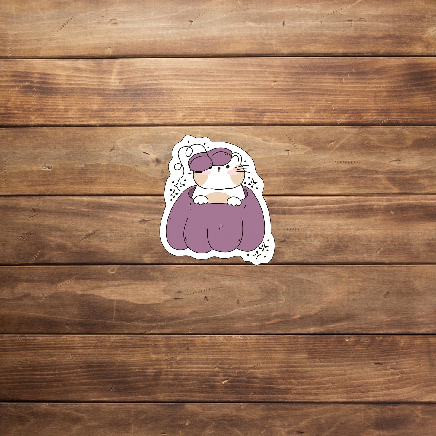 Pumpkin Cute Cats Sticker, AutumnCuteCats Sticker