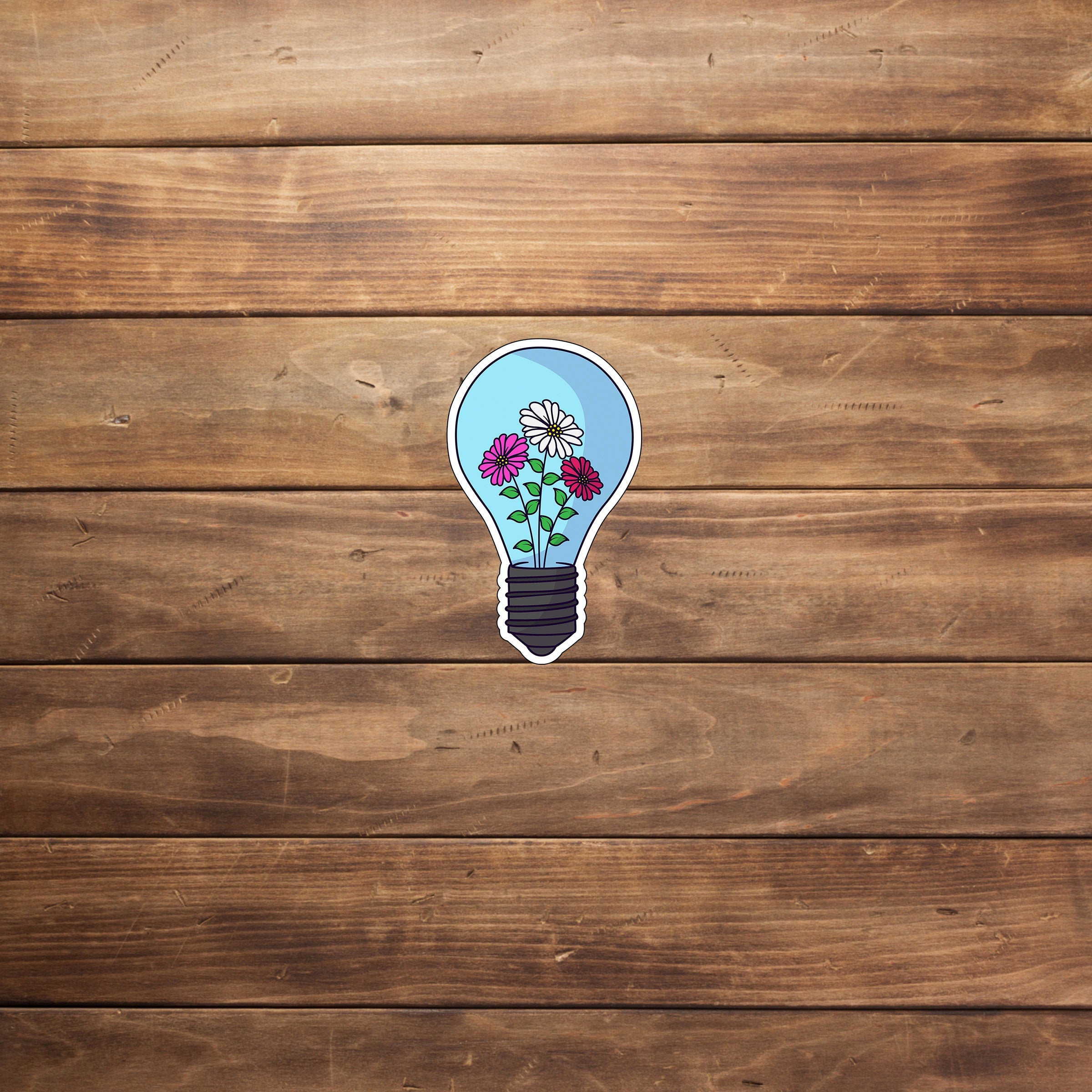 Flower Lightbulb Sticker – C3DAR Design
