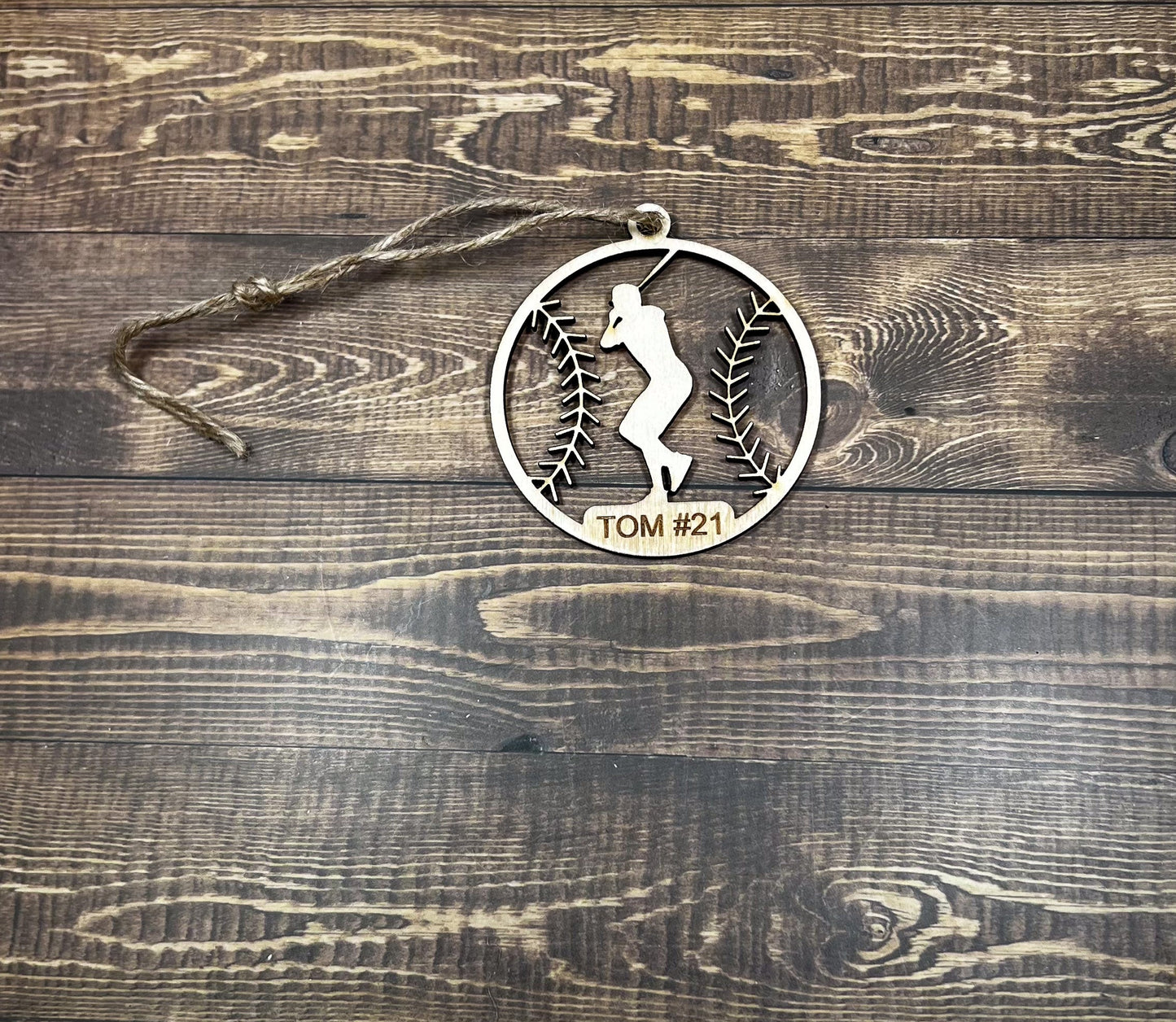 Karate, Wooden Sports Ornament, Sports Ornament, Engraved Ornament, Laser Engraved Wood Ornament