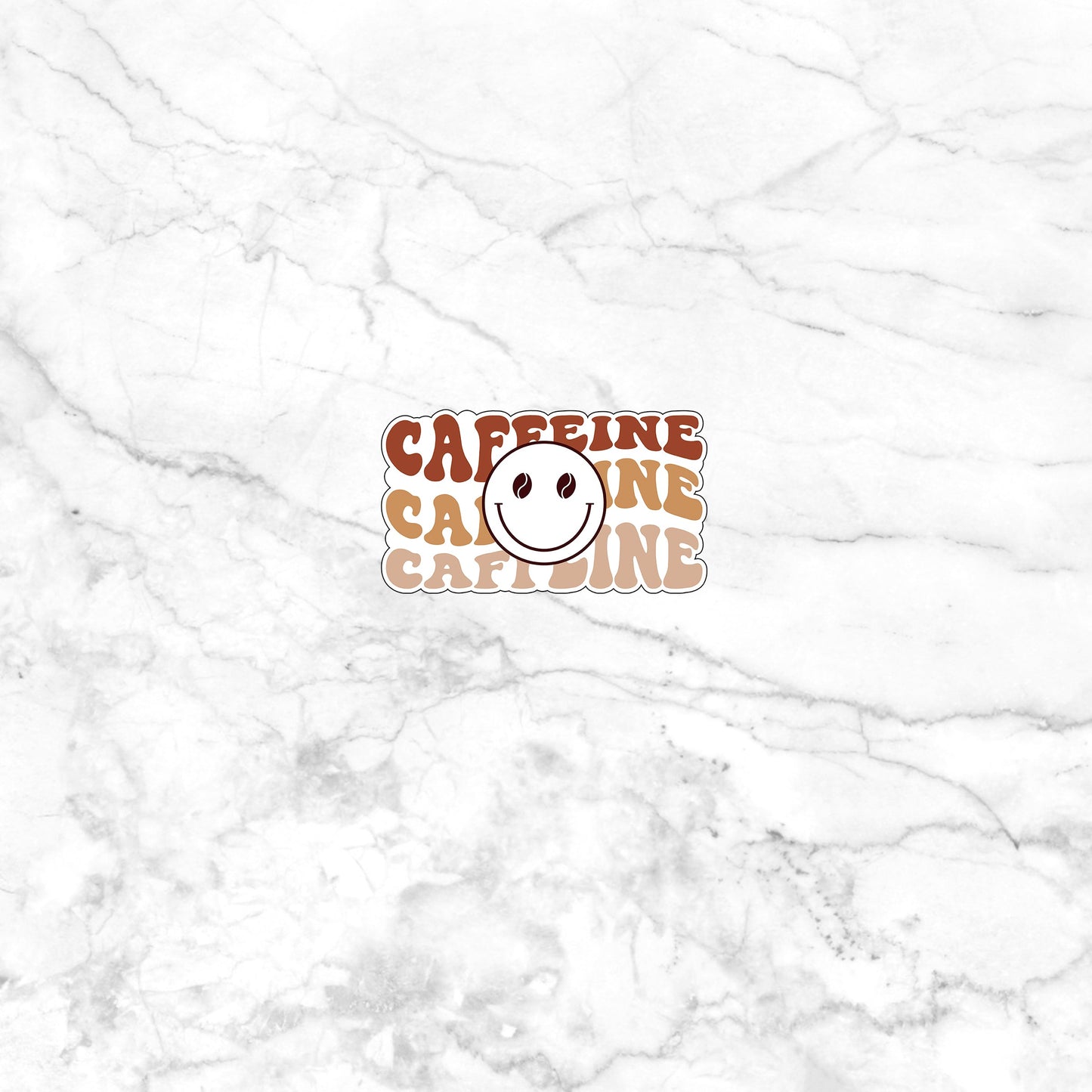 Caffeine Sticker, Vinyl sticker, laptop sticker, Tablet sticker