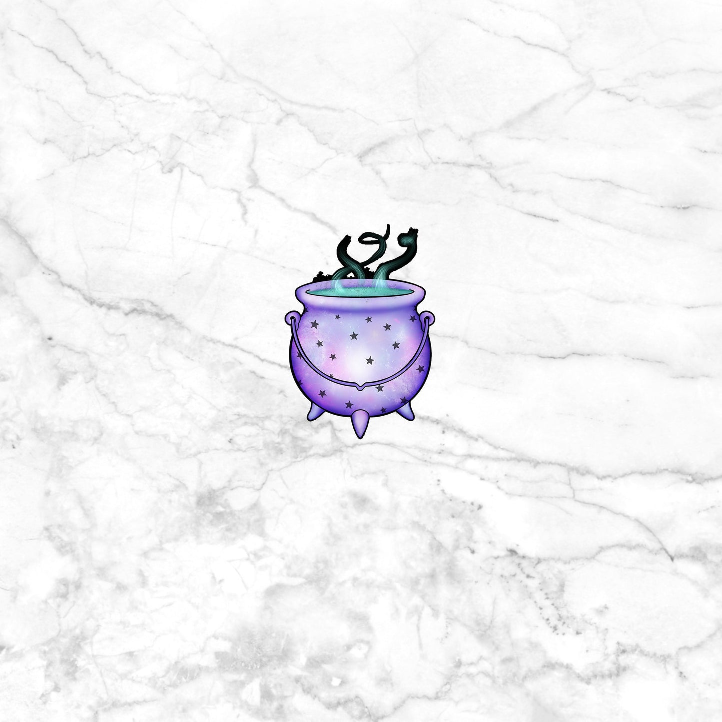 Pastal Goth Sticker,  Cauldron Sticker
