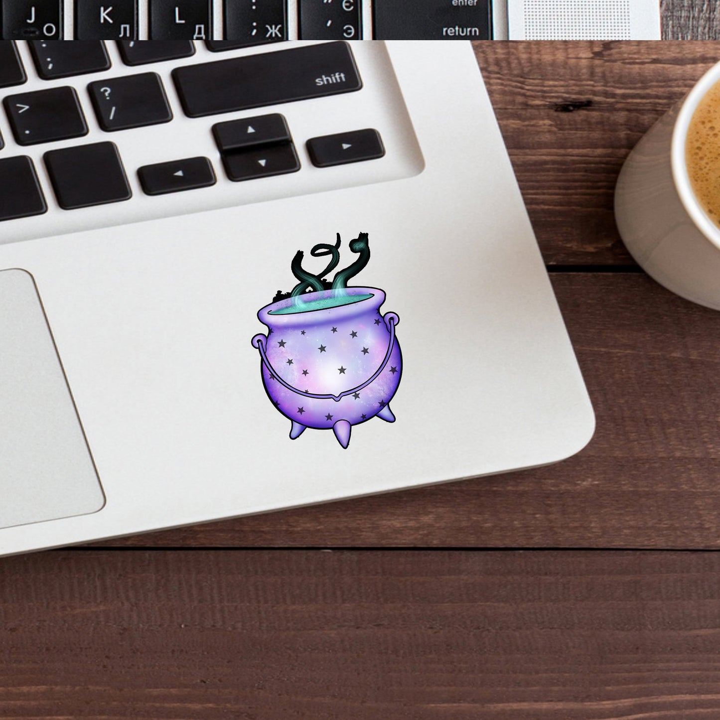 Pastal Goth Sticker,  Cauldron Sticker