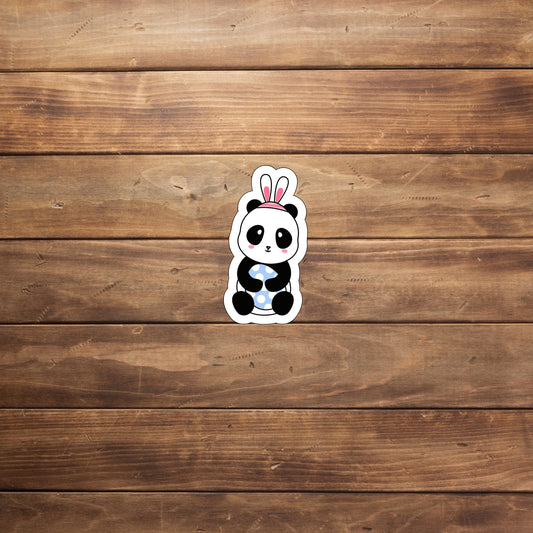 Cute Easter Panda Sticker Set Sticker