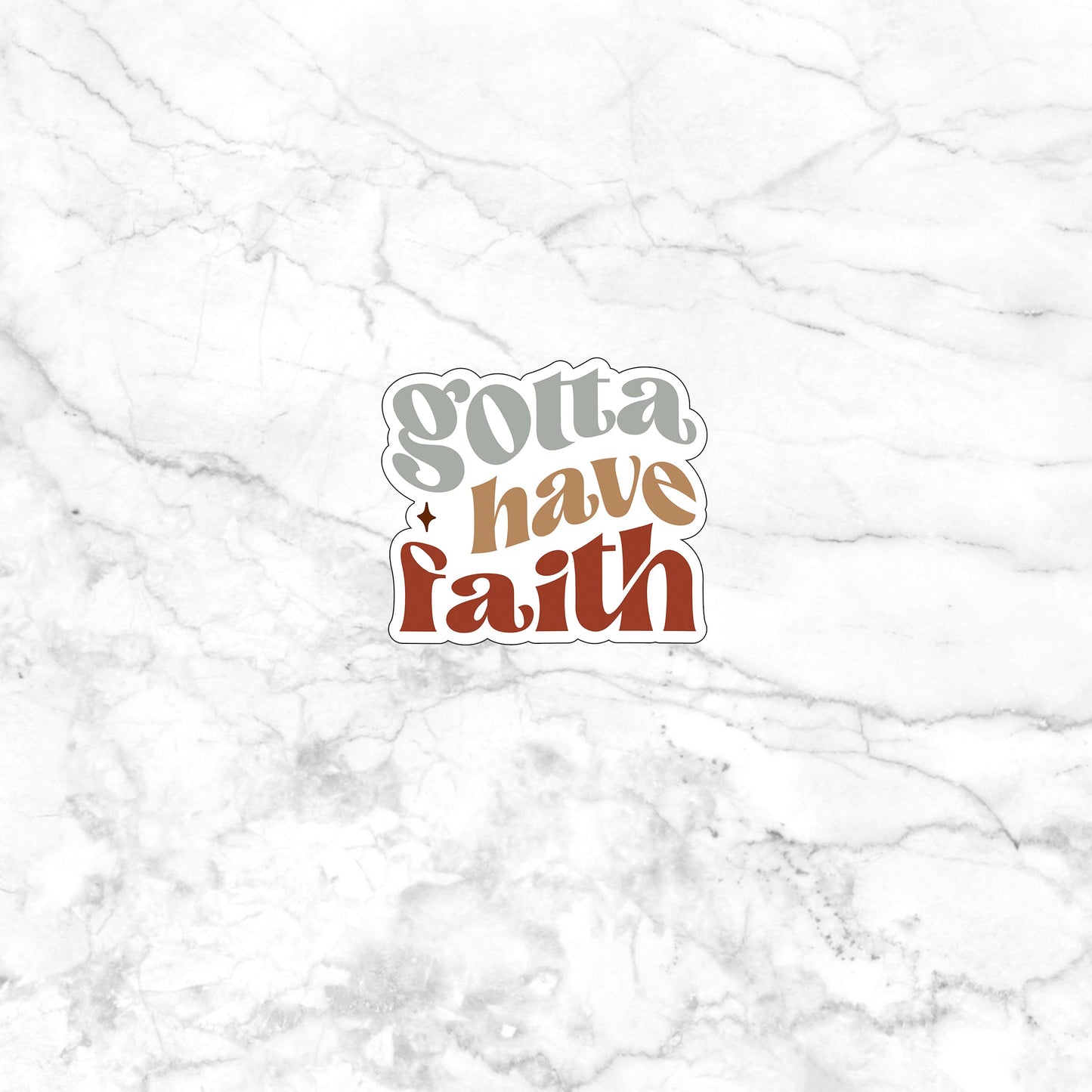 Faith Sticker, Vinyl sticker, laptop sticker, Tablet sticker