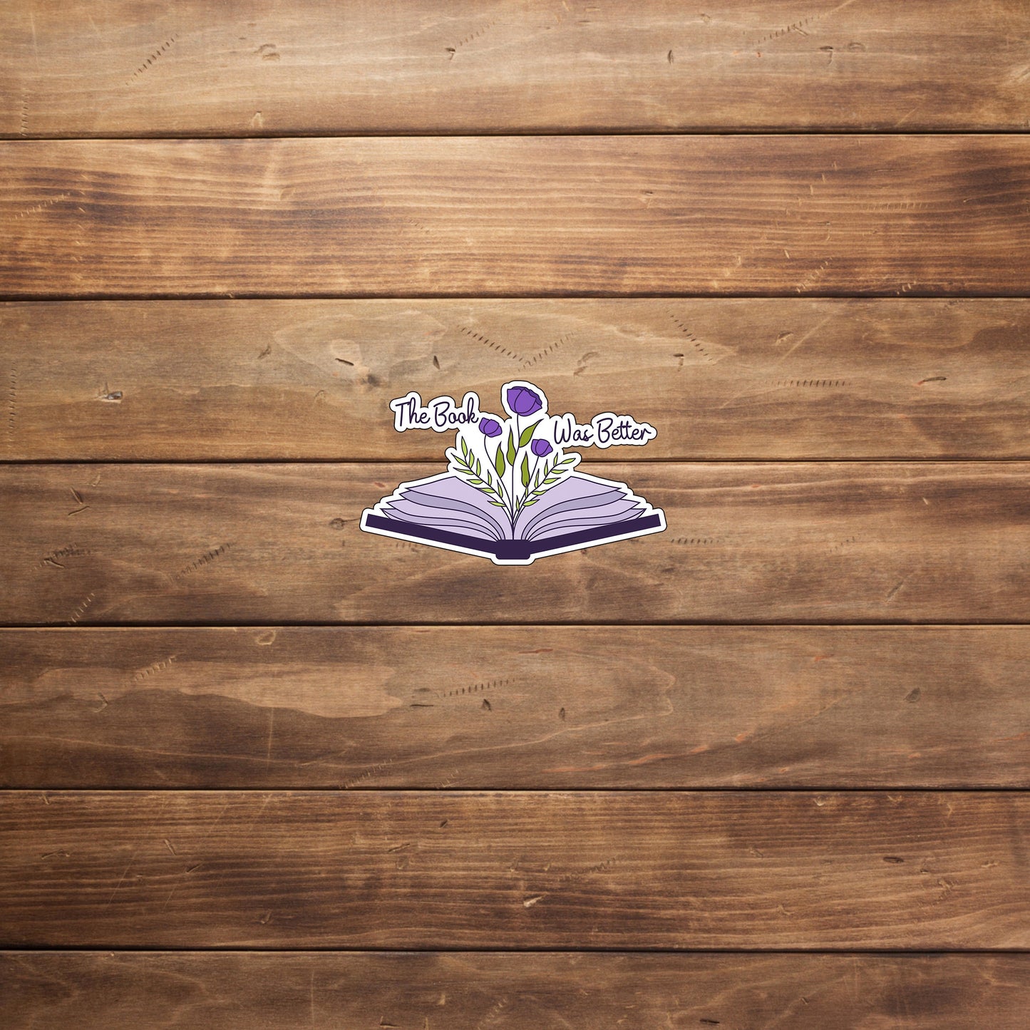 Flowering Book Reading Sticker
