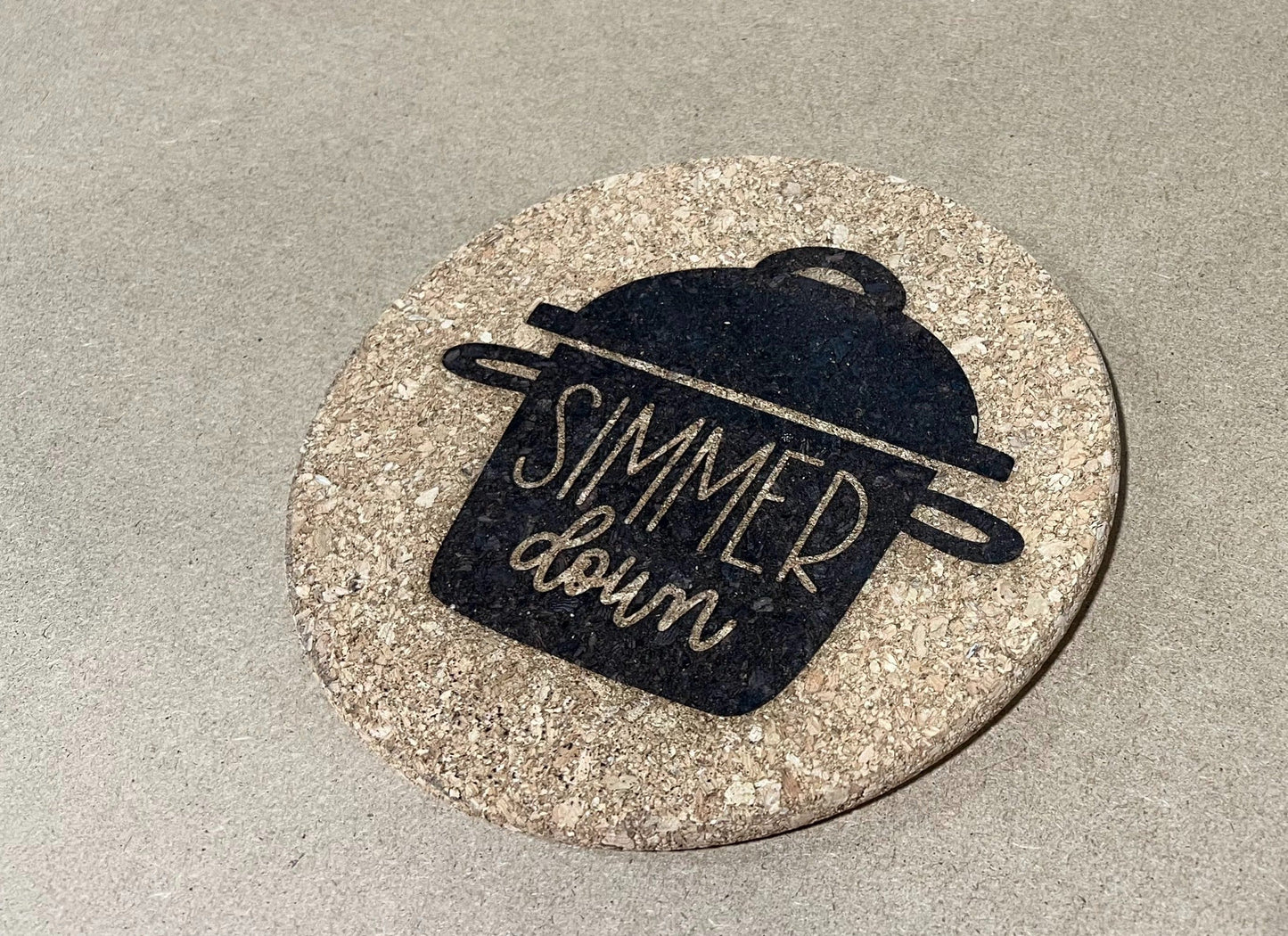 Simmer Down Cork Trivet , Simmer Down Cork Hot Plate