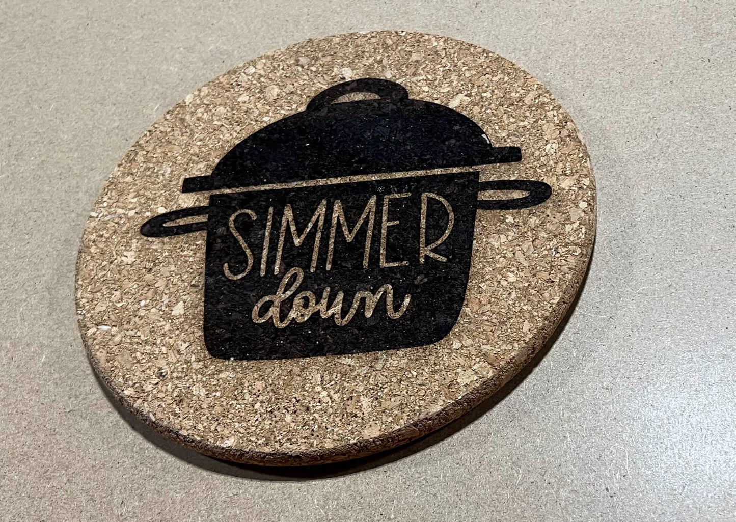 Simmer Down Cork Trivet , Simmer Down Cork Hot Plate