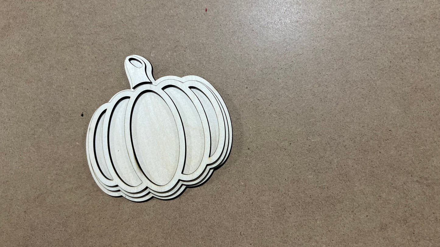 Fall Pumpkin Sign KIT , Laser cut Fall Design KIT  , Multi Layer Fall DIY KIT
